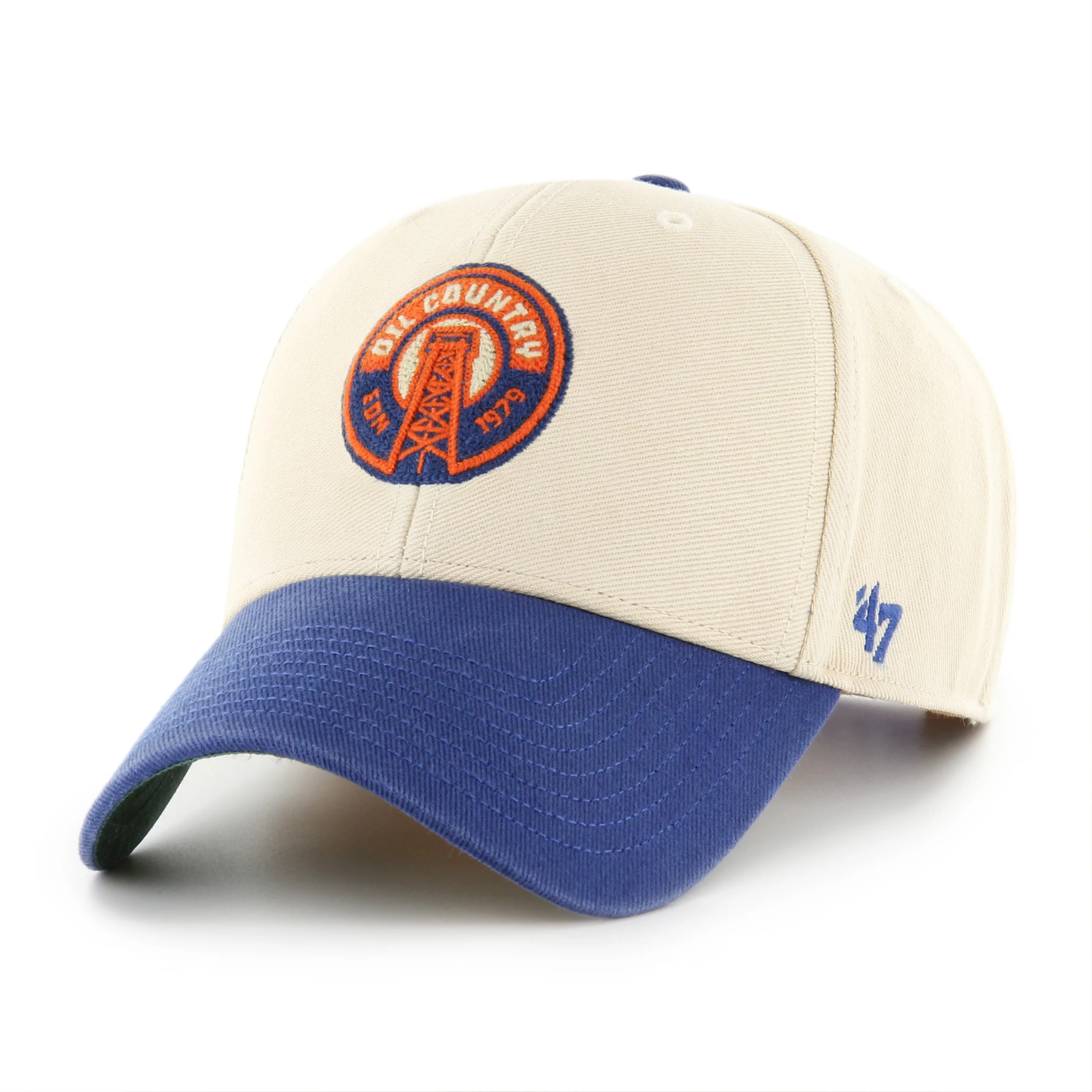 '47 Brand Edmonton Oilers Alternate Logo Fairfield MVP Adjustable Hat - Image 2
