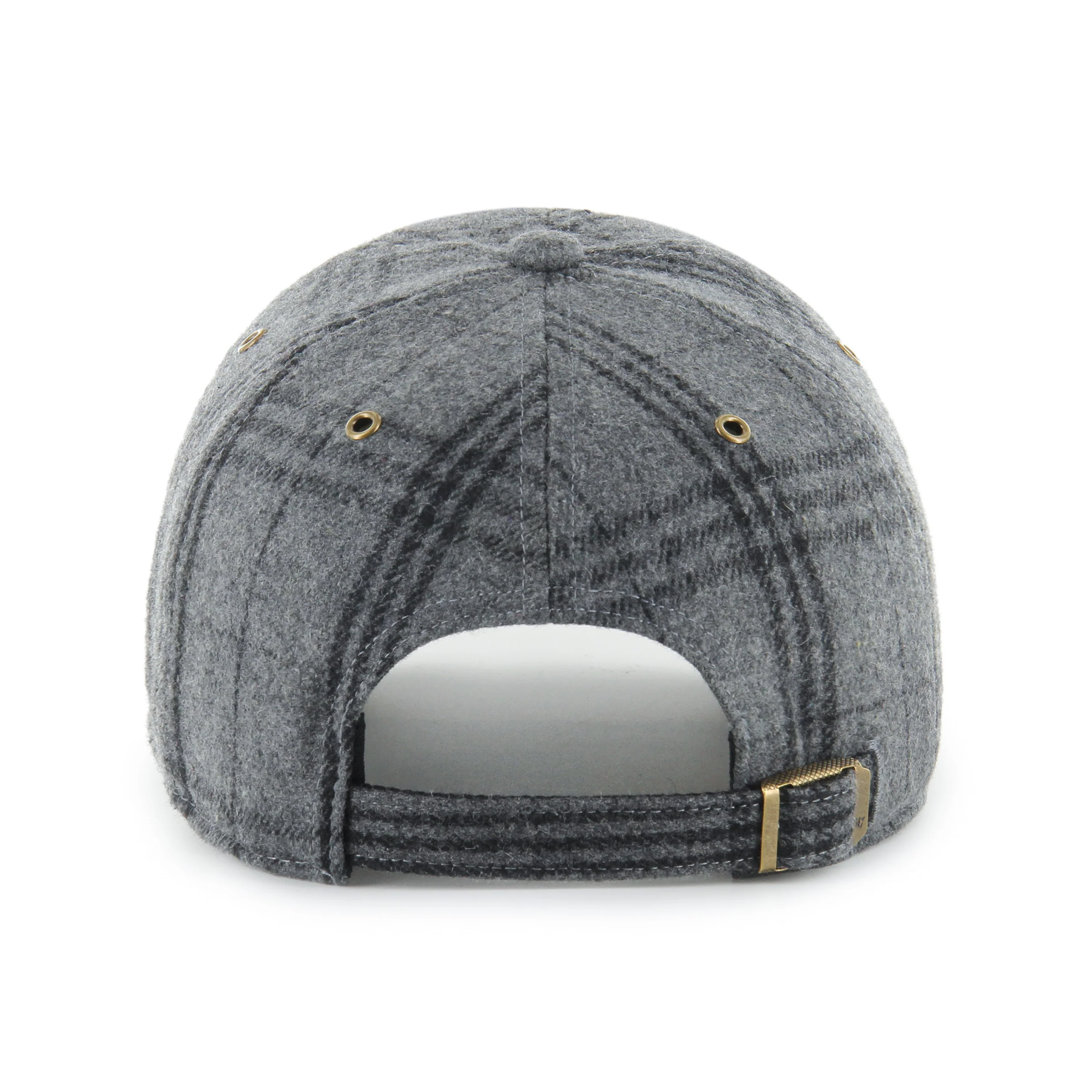 '47 Brand Edmonton Oilers Windowpane Plaid Clean Up Hat - Image 2