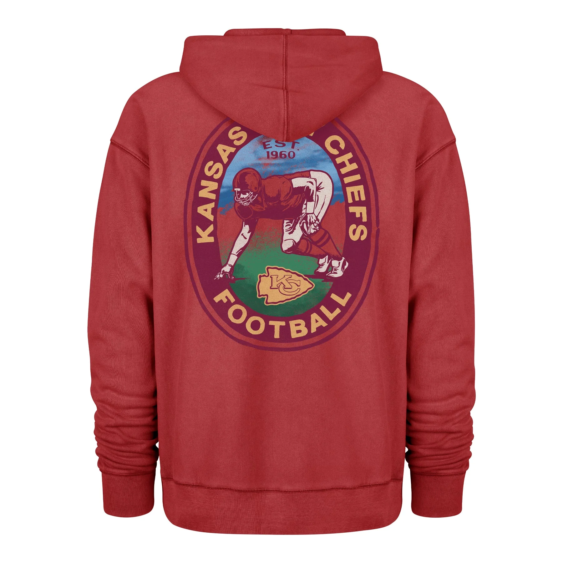 47 Brand Kansas City Chiefs Boot Path Ravine Fleece Hood - Image 2