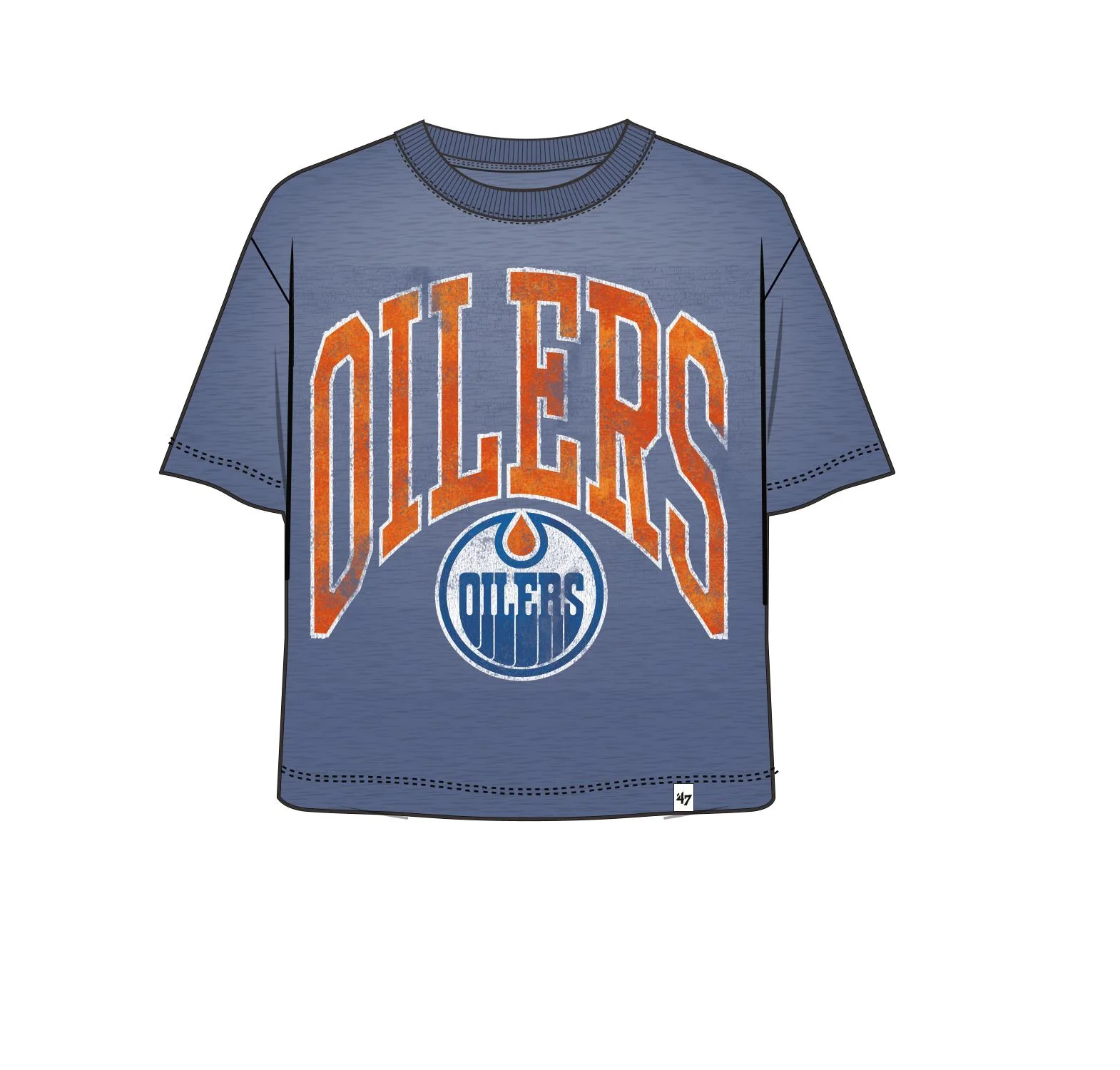 '47 Brand Women's Edmonton Oilers Mindi Crop Tee