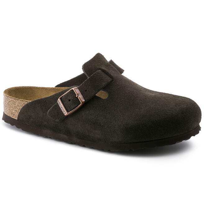 Birkenstock Boston Soft Footbed Suede Leather Clogs - Image 3