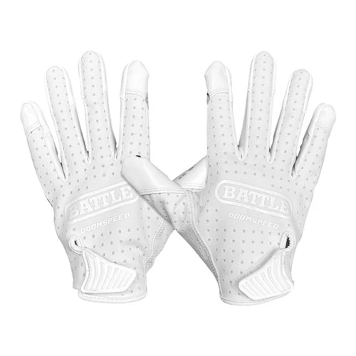 "Blue Strips" Youth Doom Speed Receiver Football Gloves - Image 2