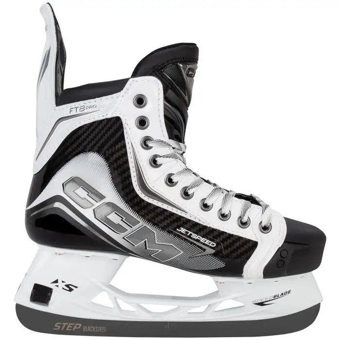 CCM JetSpeed FT8 Pro Senior Hockey Skates- White