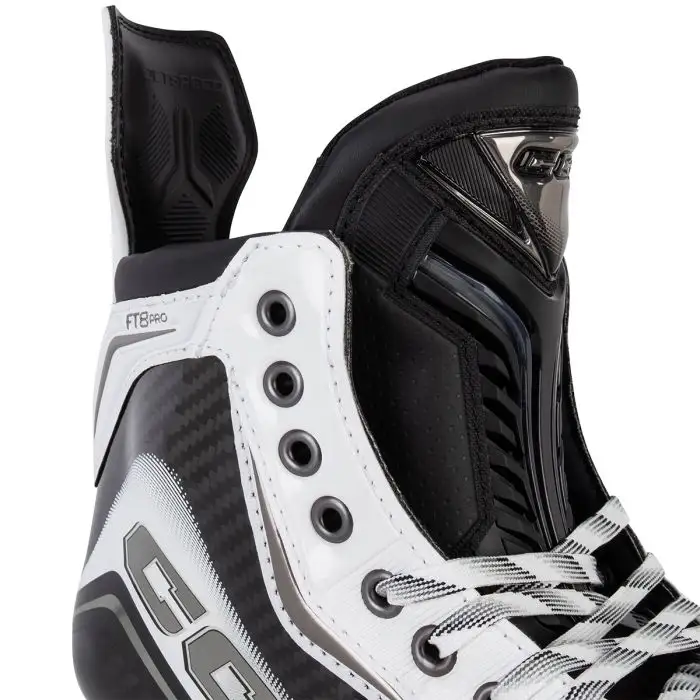 CCM JetSpeed FT8 Pro Senior Hockey Skates- White - Image 10