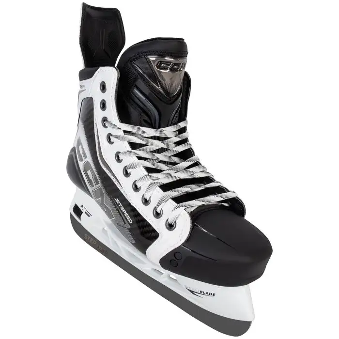 CCM JetSpeed FT8 Pro Senior Hockey Skates- White - Image 2