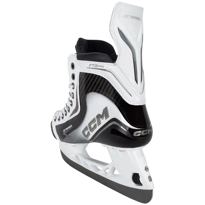 CCM JetSpeed FT8 Pro Senior Hockey Skates- White - Image 6