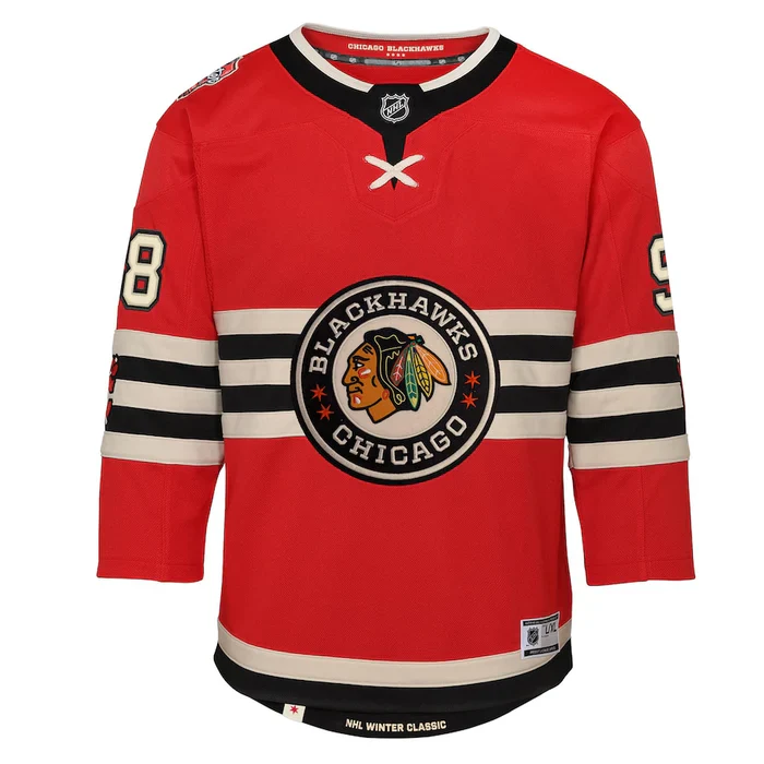 Chicago Blackhawks Youth 2024 Winter Classic Premier Jersey - Connor Bedard - Image 2