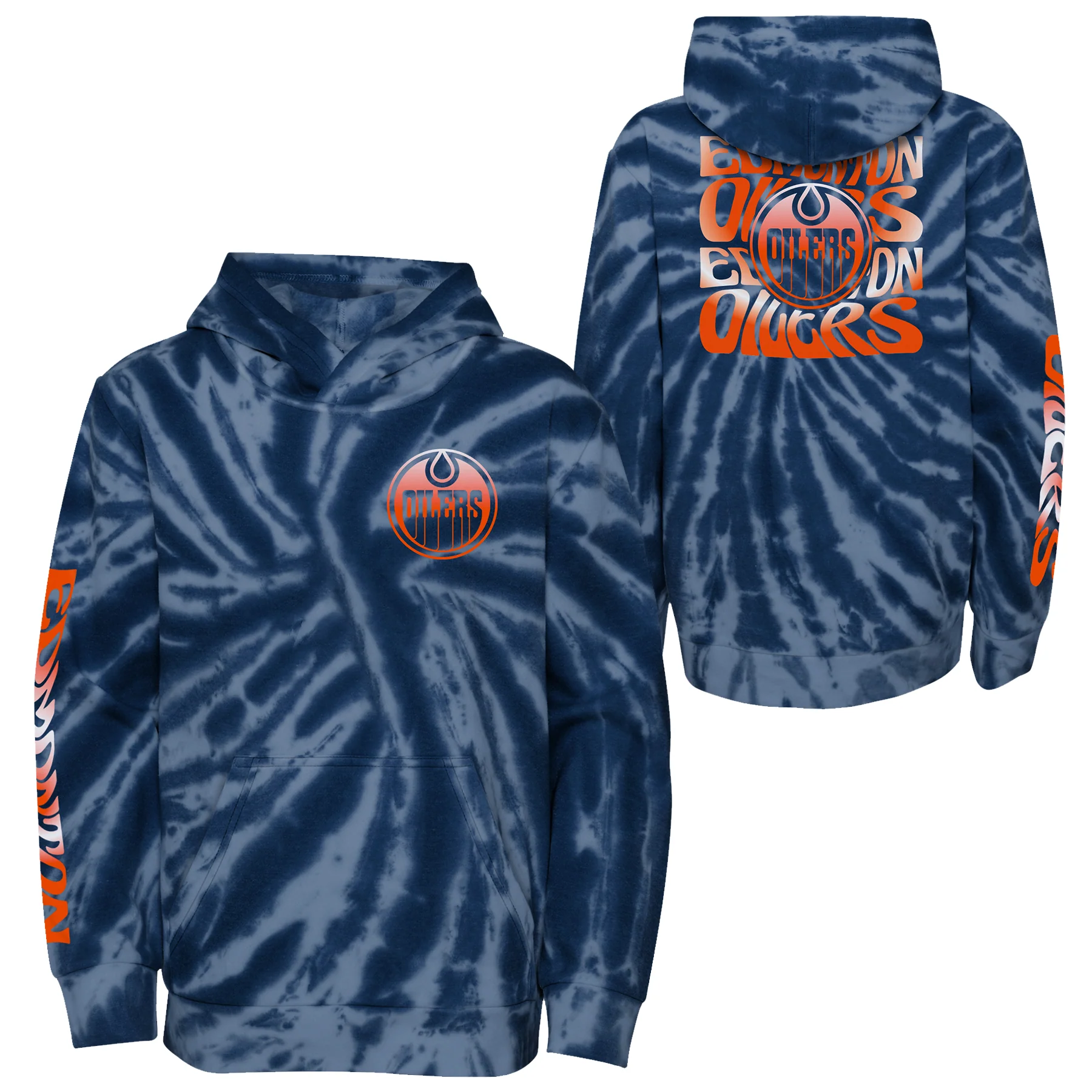 Child Malibu Tie Dye Hoodie - Edmonton Oilers