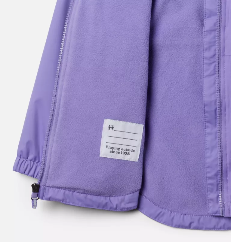Columbia Girls' Rainy Trails II Fleece Lined Rain Jacket - Image 7