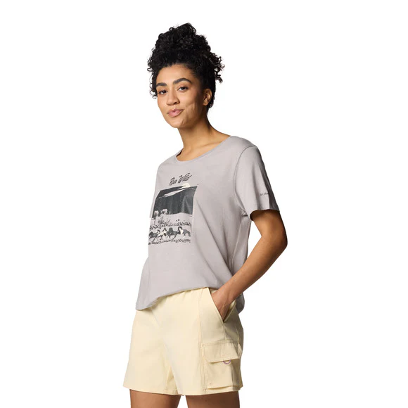 Columbia Women's Ruby Springs Graphic Scoop Neck Short Sleeve Shirt - Image 3