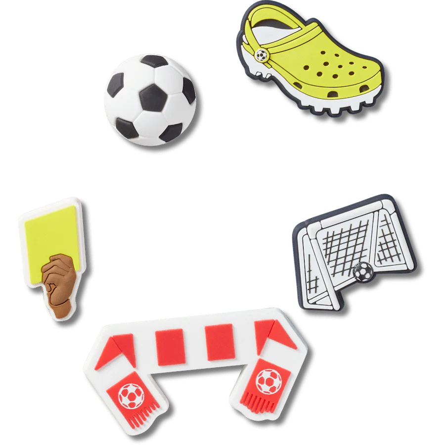 Crocs Soccer Team Jibbitz Charms - 5 Pack
