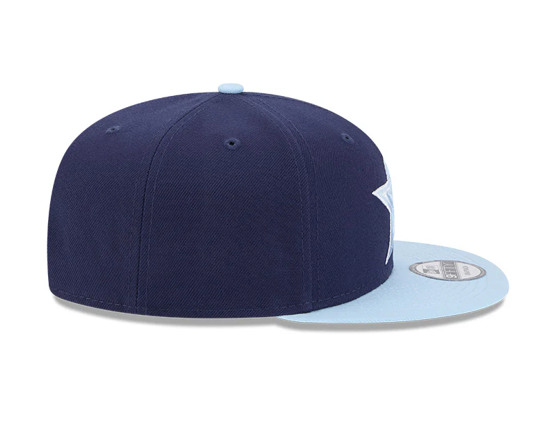 Dallas Cowboys Navy/Light Blue 2-Tone Color Pack 9FIFTY Snapback Hat - Image 5