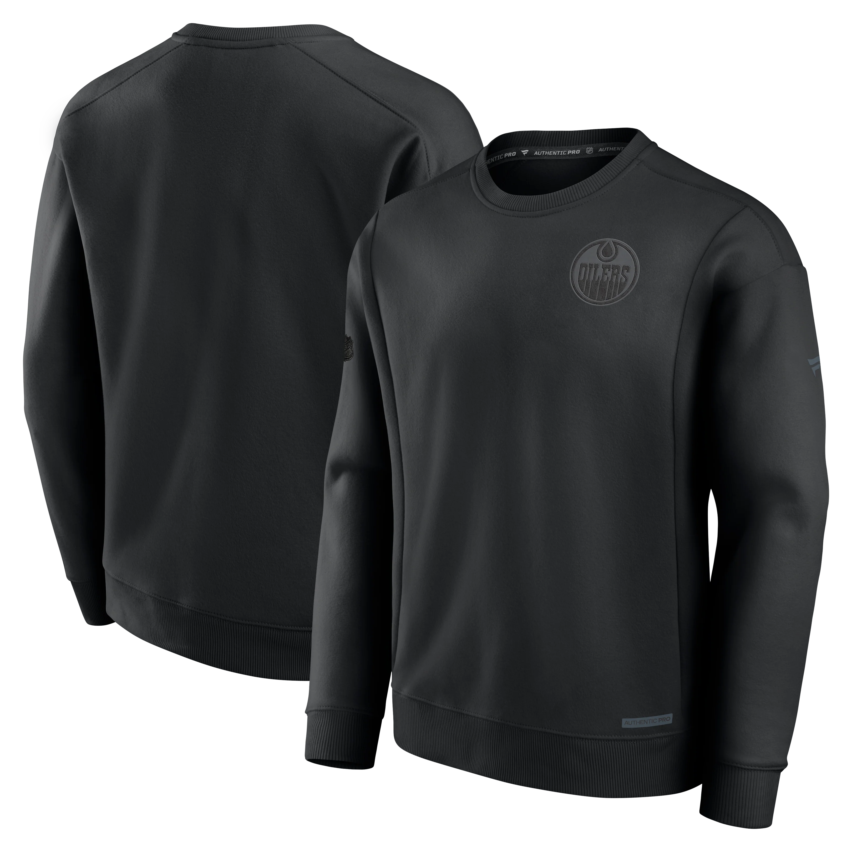 Edmonton Oilers Authentic Pro Road Fleece Pullover Sweatshirt - Image 4