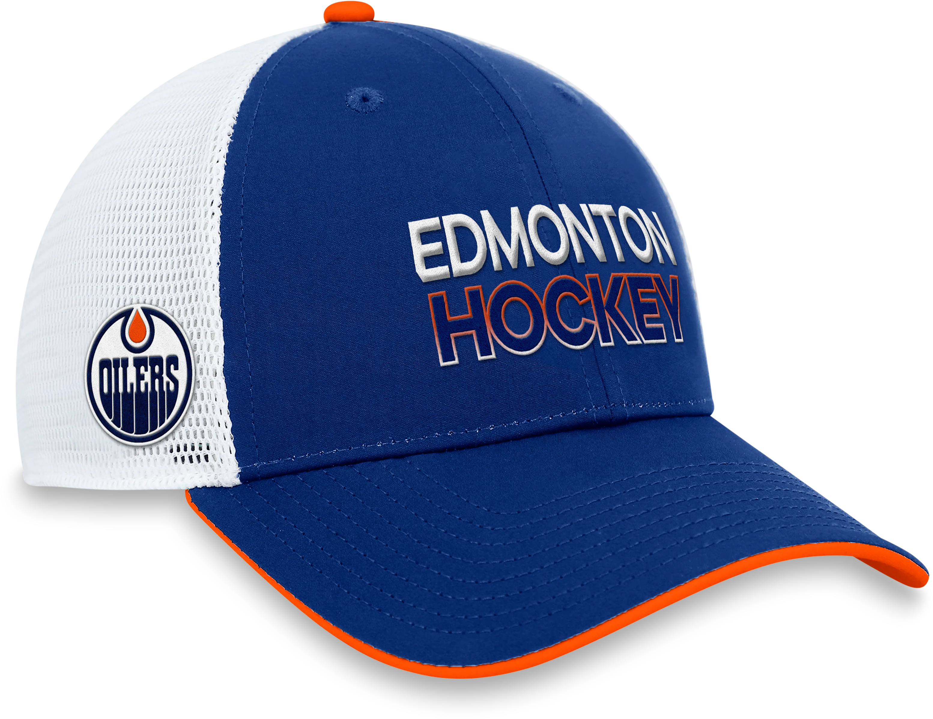 Edmonton Oilers Authentic Pro Trucker Adjustable Hat - Image 3