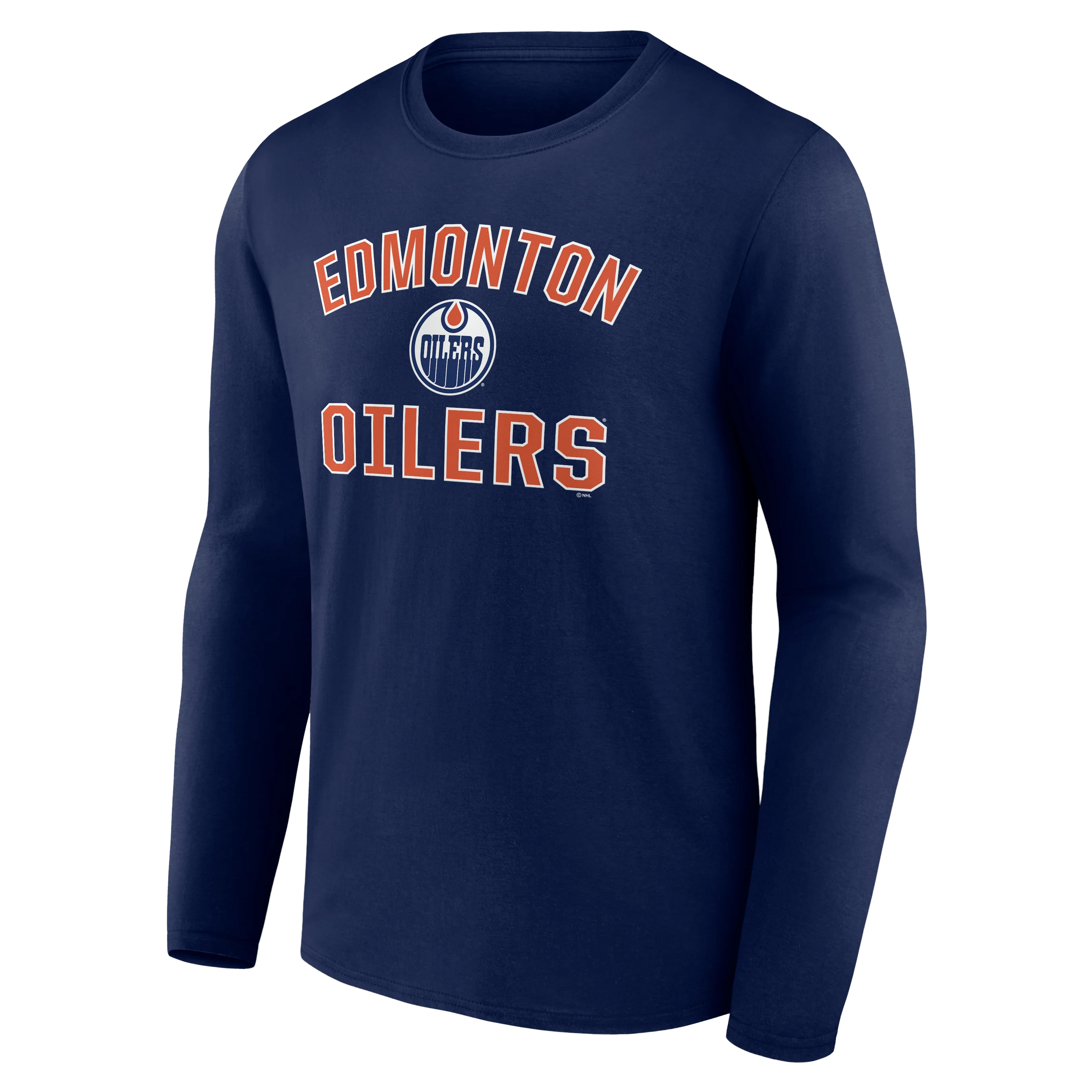 Edmonton Oilers Victory Arch Logo Long Sleeve T-Shirt - Image 2