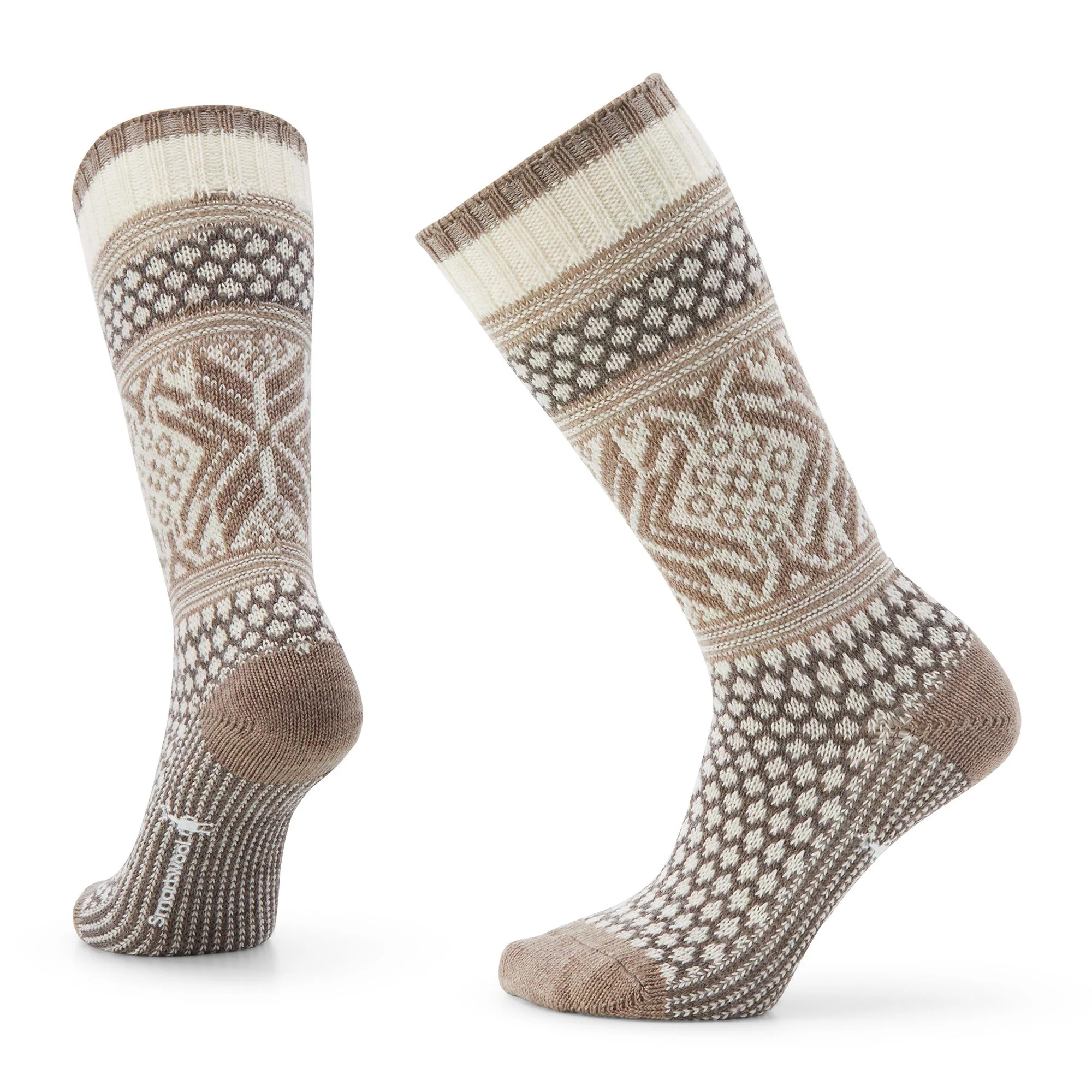 Smartwool Women's Everyday Cozy Popcorn Snowflake Pattern Crew Socks