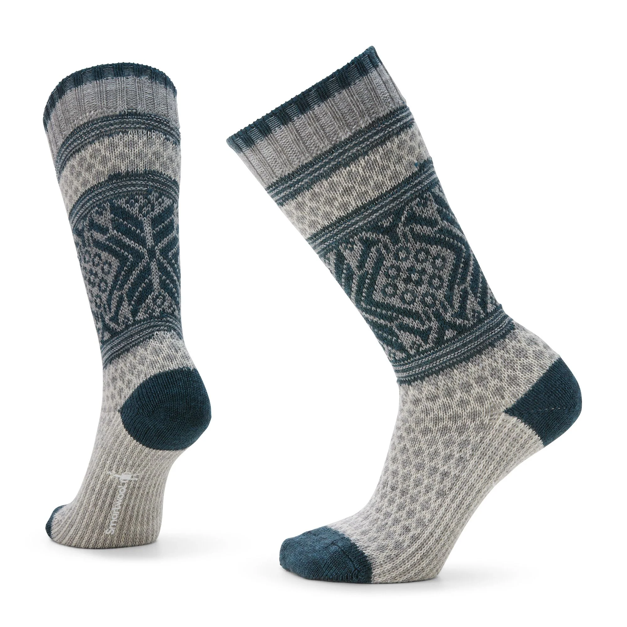 Smartwool Women's Everyday Cozy Popcorn Snowflake Pattern Crew Socks - Image 2