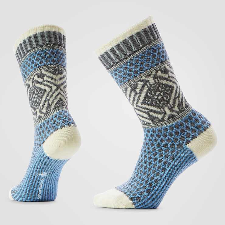 Smartwool Women's Everyday Cozy Popcorn Snowflake Pattern Crew Socks - Image 4