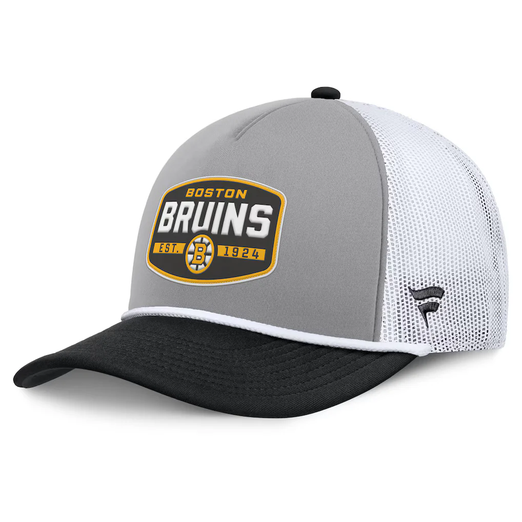 Fanatics Boston Bruins Course Adjustable Foam Front A-Frame Meshaback Hat