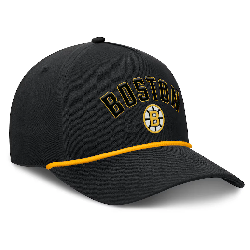 Fanatics Boston Bruins Decades Collection A-Frame Rope Adjustable Hat - Image 3
