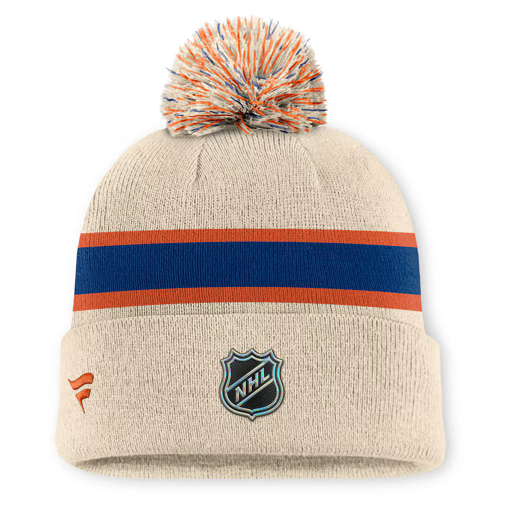 Fanatics Edmonton Oilers Alternate Cuffed Toque w/Pom - Image 2