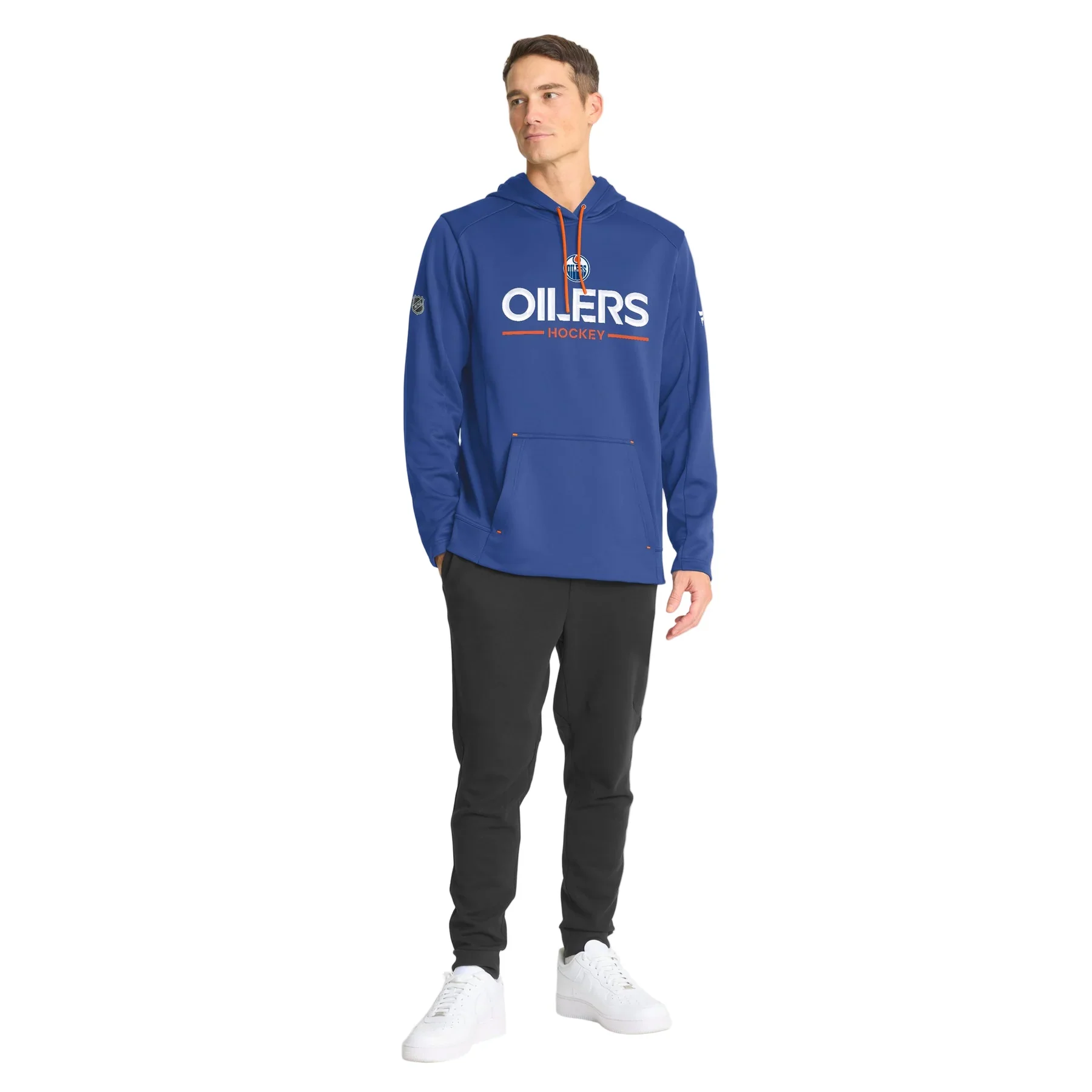 Fanatics Edmonton Oilers Authentic Pro Pullover Blue Rink Side Hoodie - 2025-26 - Image 3