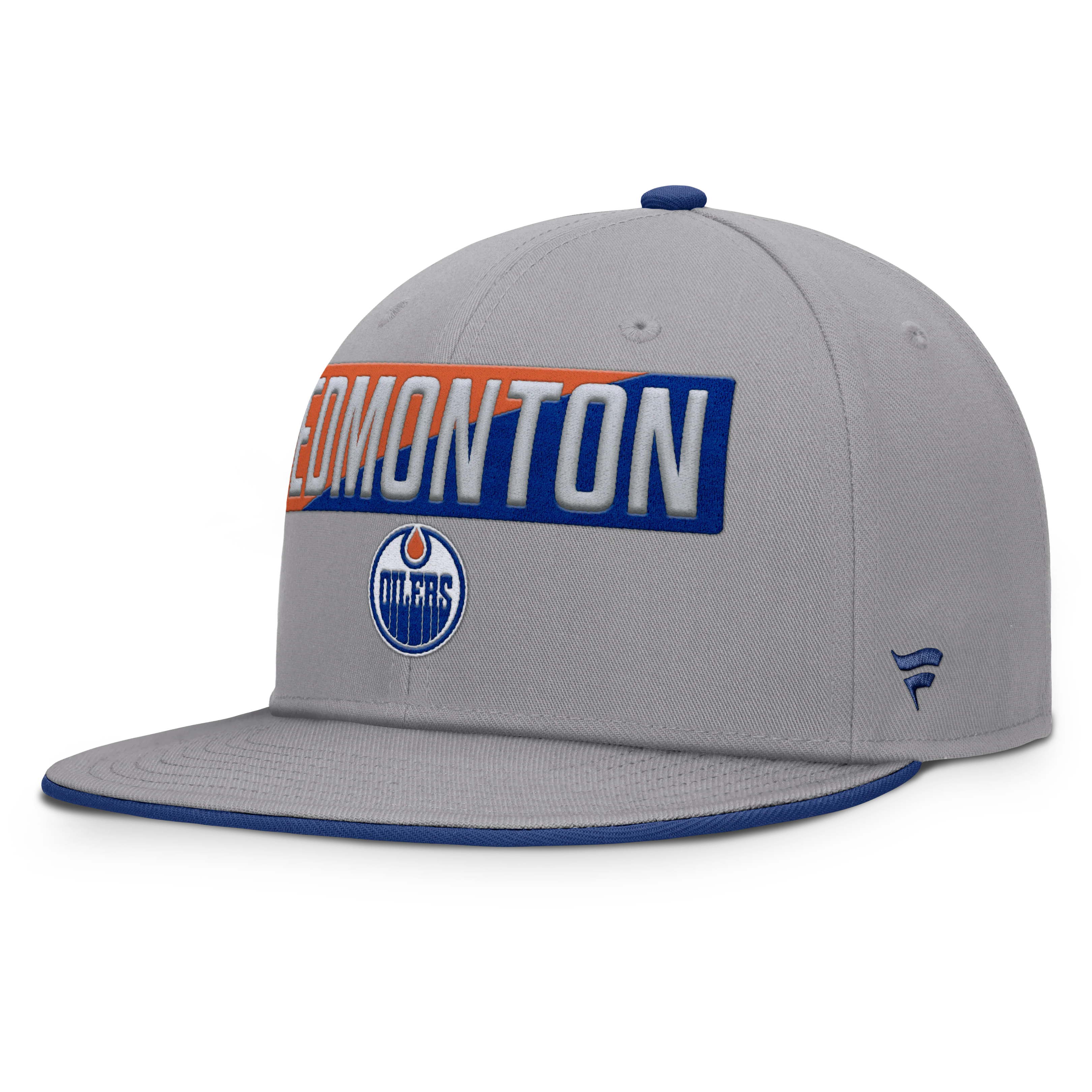 Fanatics Edmonton Oilers Fundamentals Duo Split Logo Snapback Hat