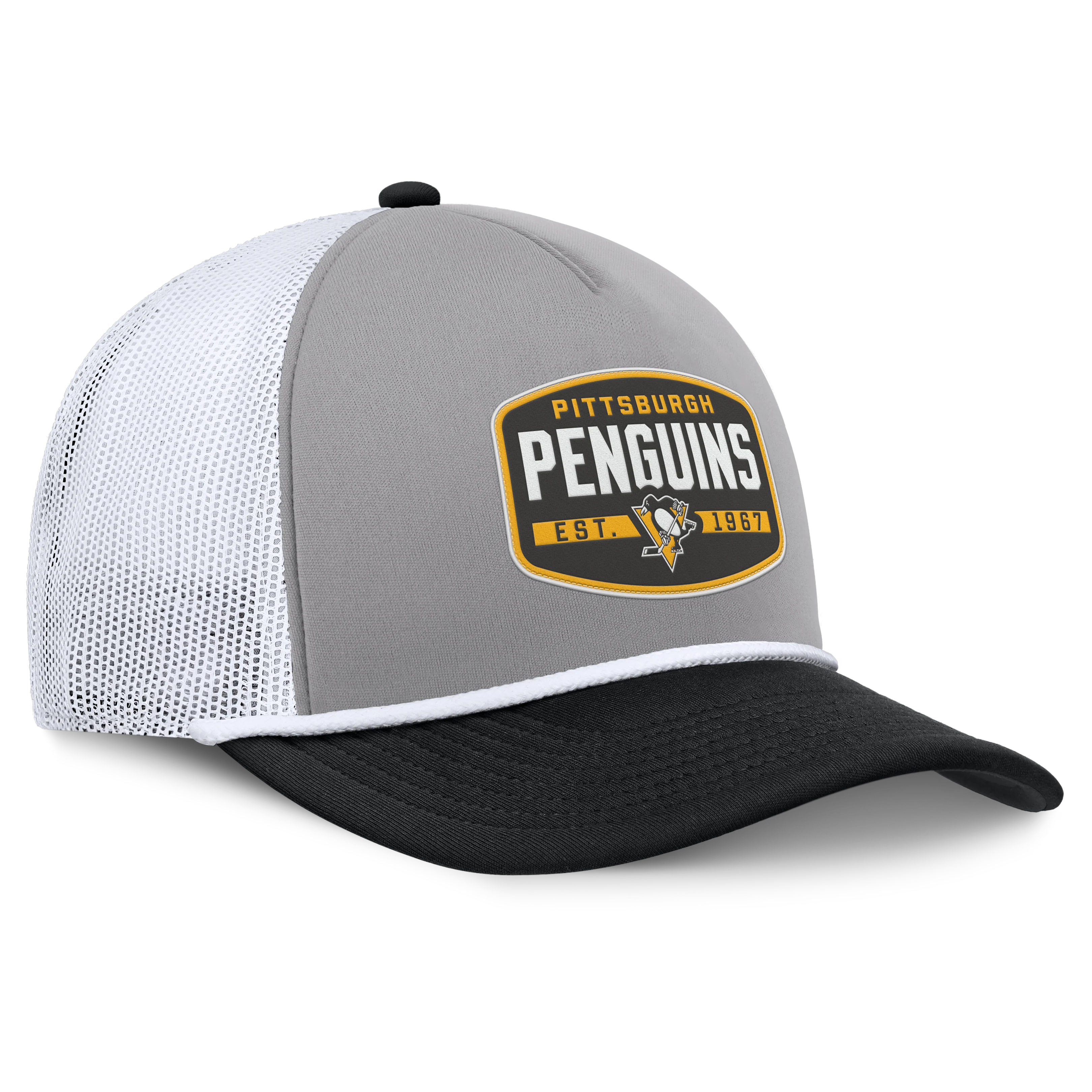 Fanatics Pittsburgh Penguins Course Adjustable Foam Front A-Frame Meshaback Hat - Image 3