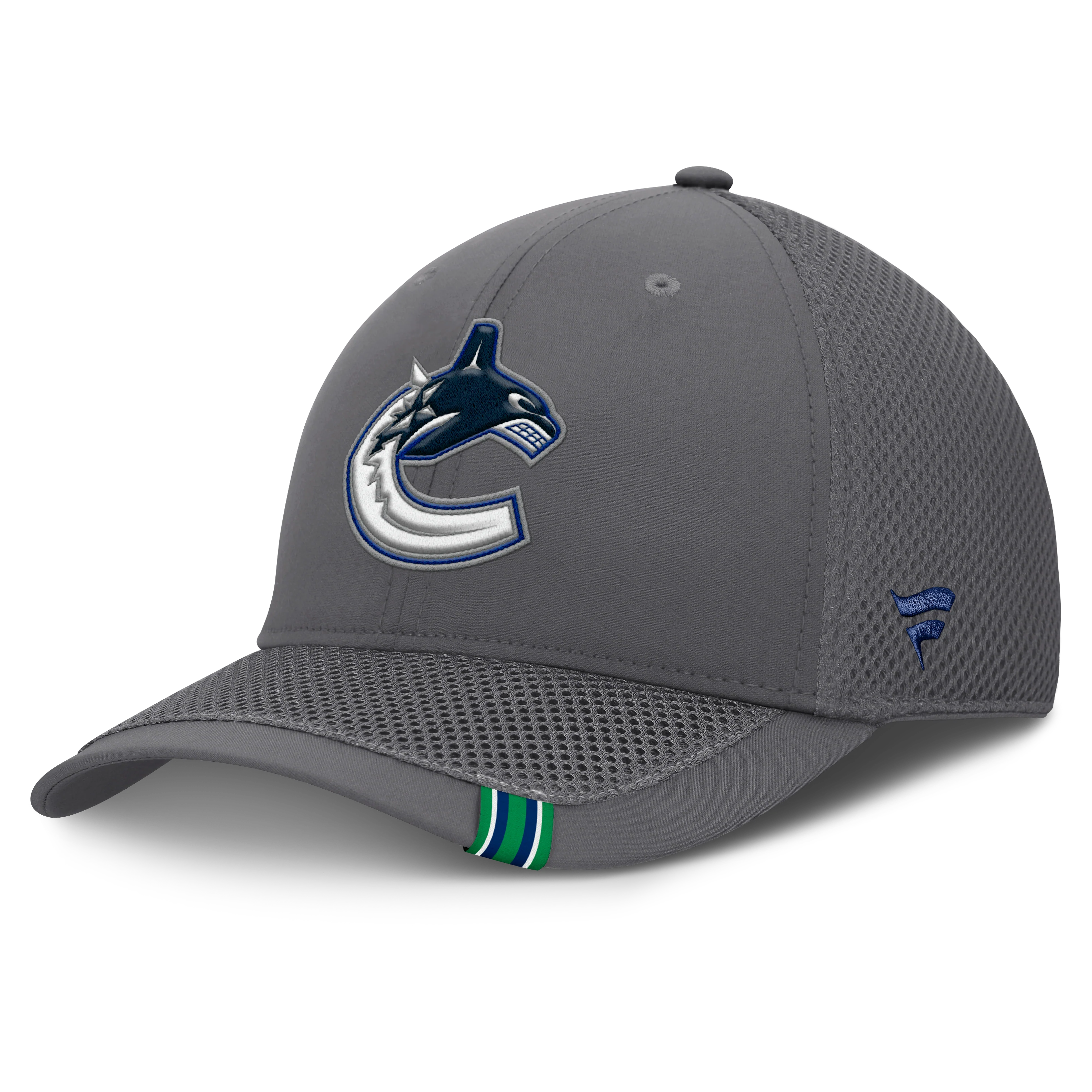 Fanatics Vancouver Canucks Clincher Team Stripes Flex Hat