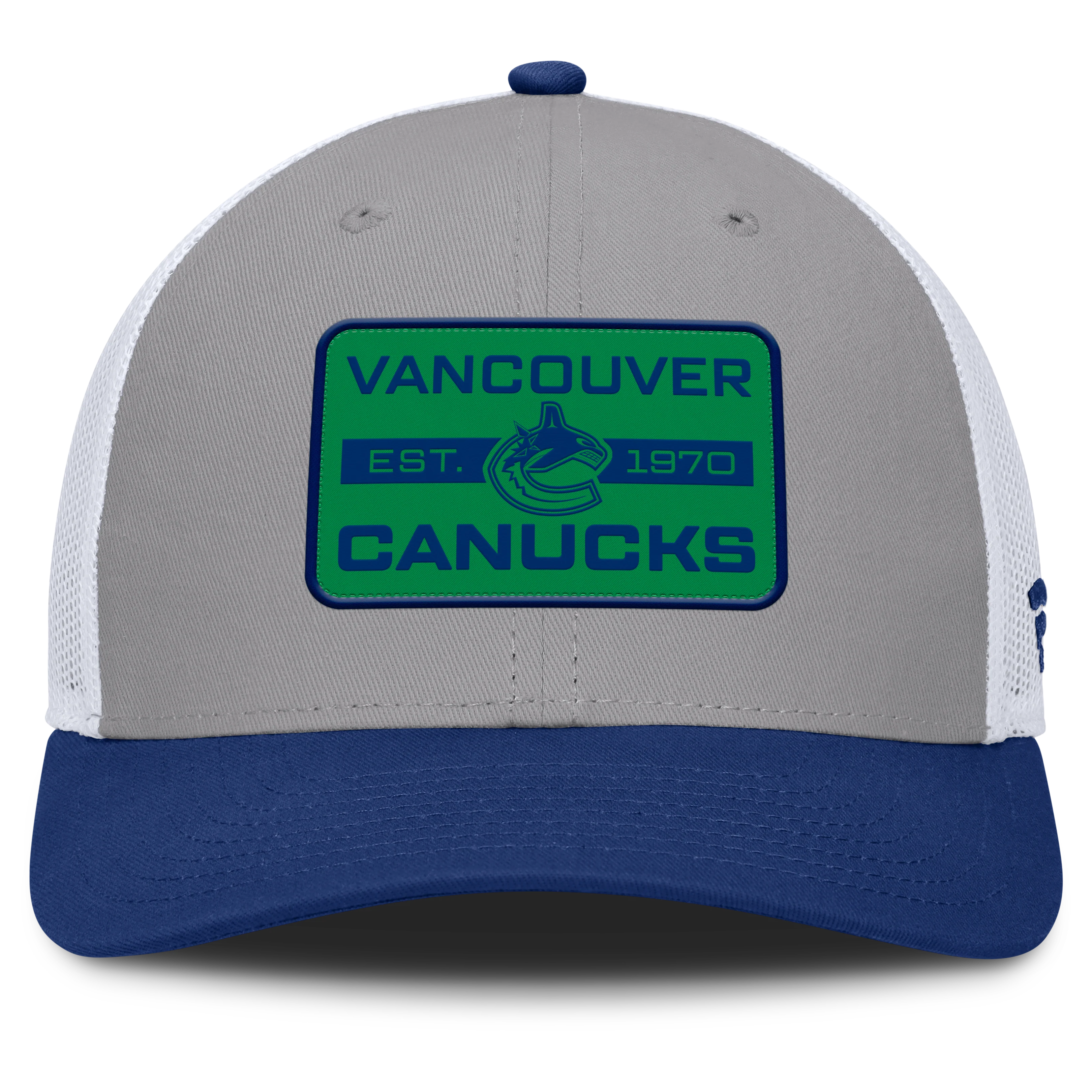 Fanatics Vancouver Canucks Fundamental Adapt Trucker Adjustable Hat - Image 2