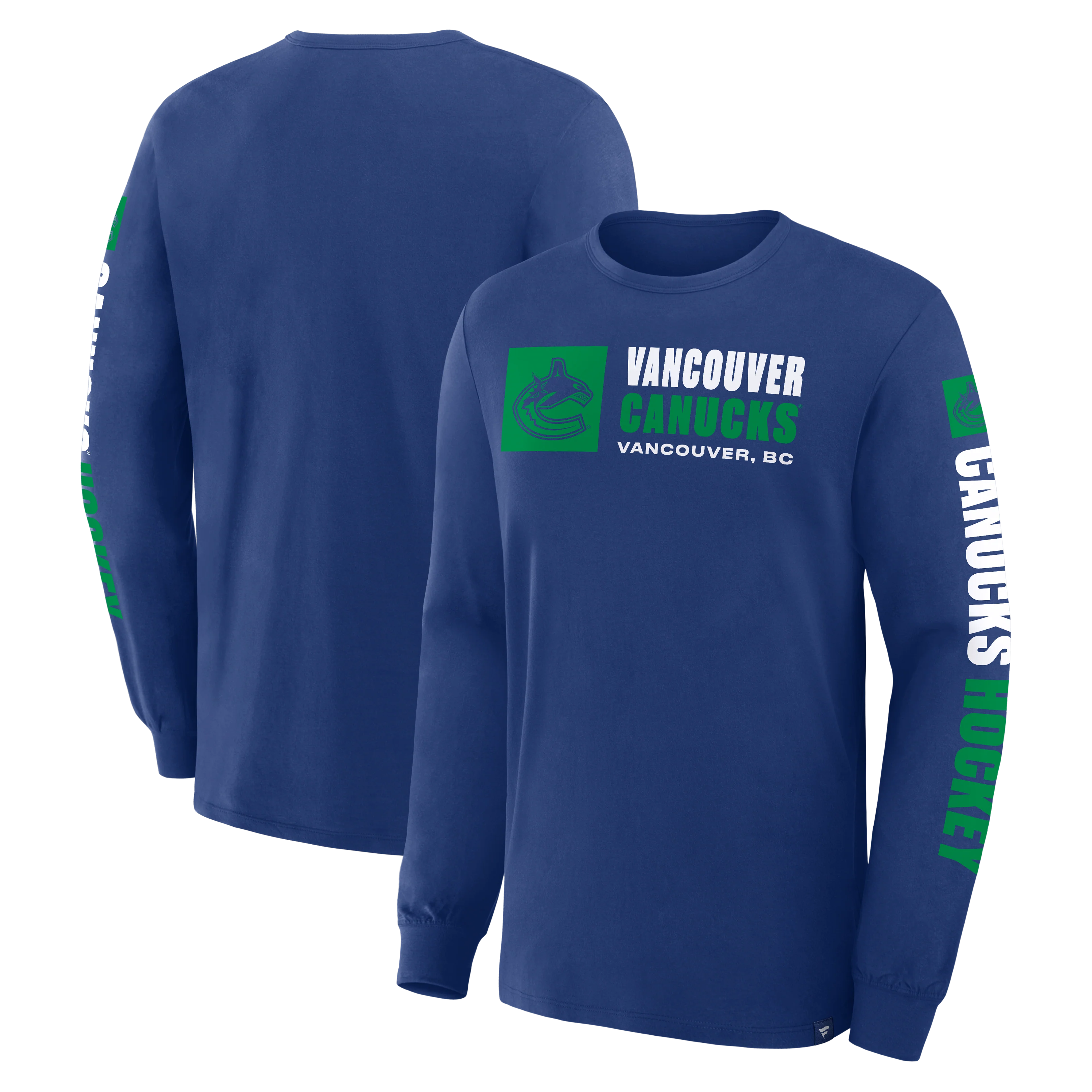 Fanatics Vancouver Canucks Goal Crease Long Sleeve Shirt