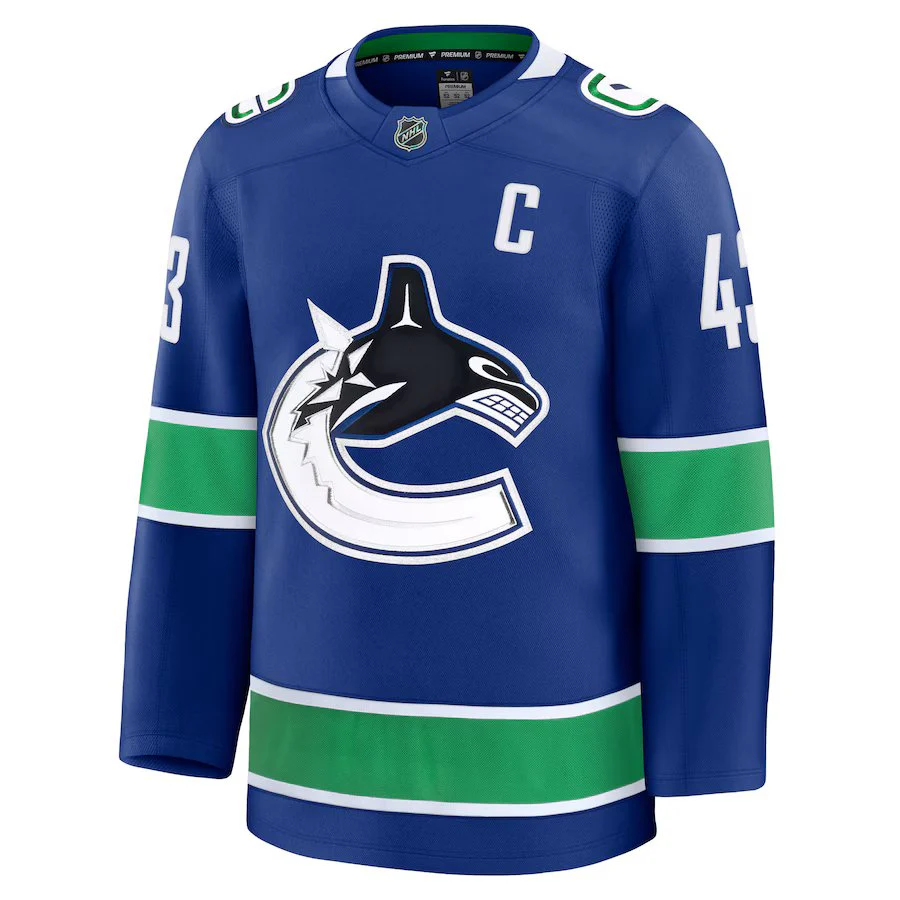 Fanatics Vancouver Canucks Home Premium Jersey - Quinn Hughes - Image 2