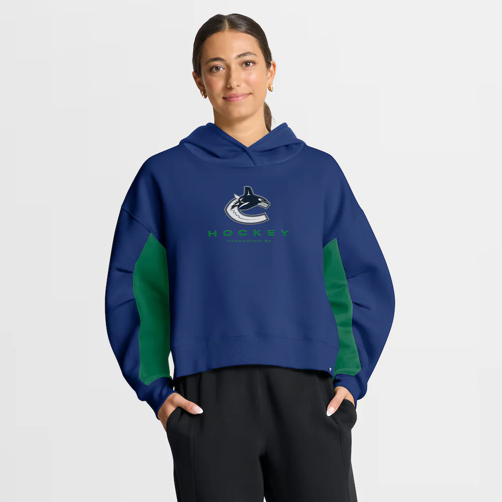 Fanatics Women's Vancouver Canucks Back Check Boxy Hoodie - Image 3