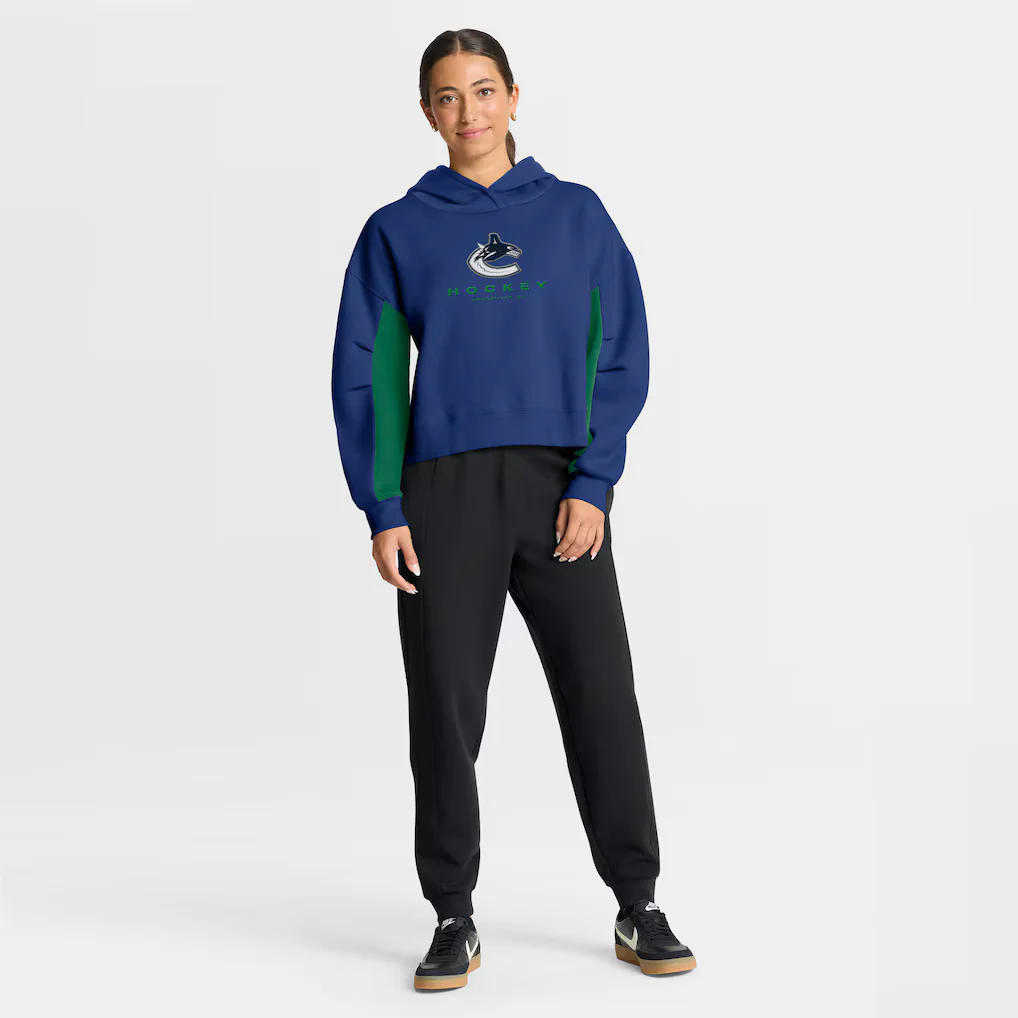 Fanatics Women's Vancouver Canucks Back Check Boxy Hoodie - Image 5