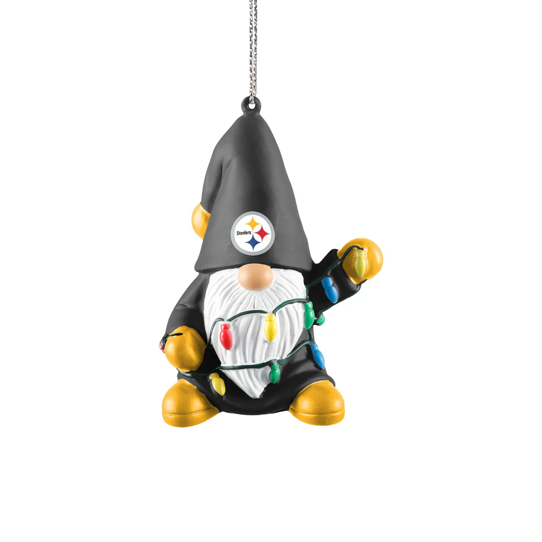 FOCO NFL Pittsburgh Steelers Gnome with Lights Ornament - Image 2