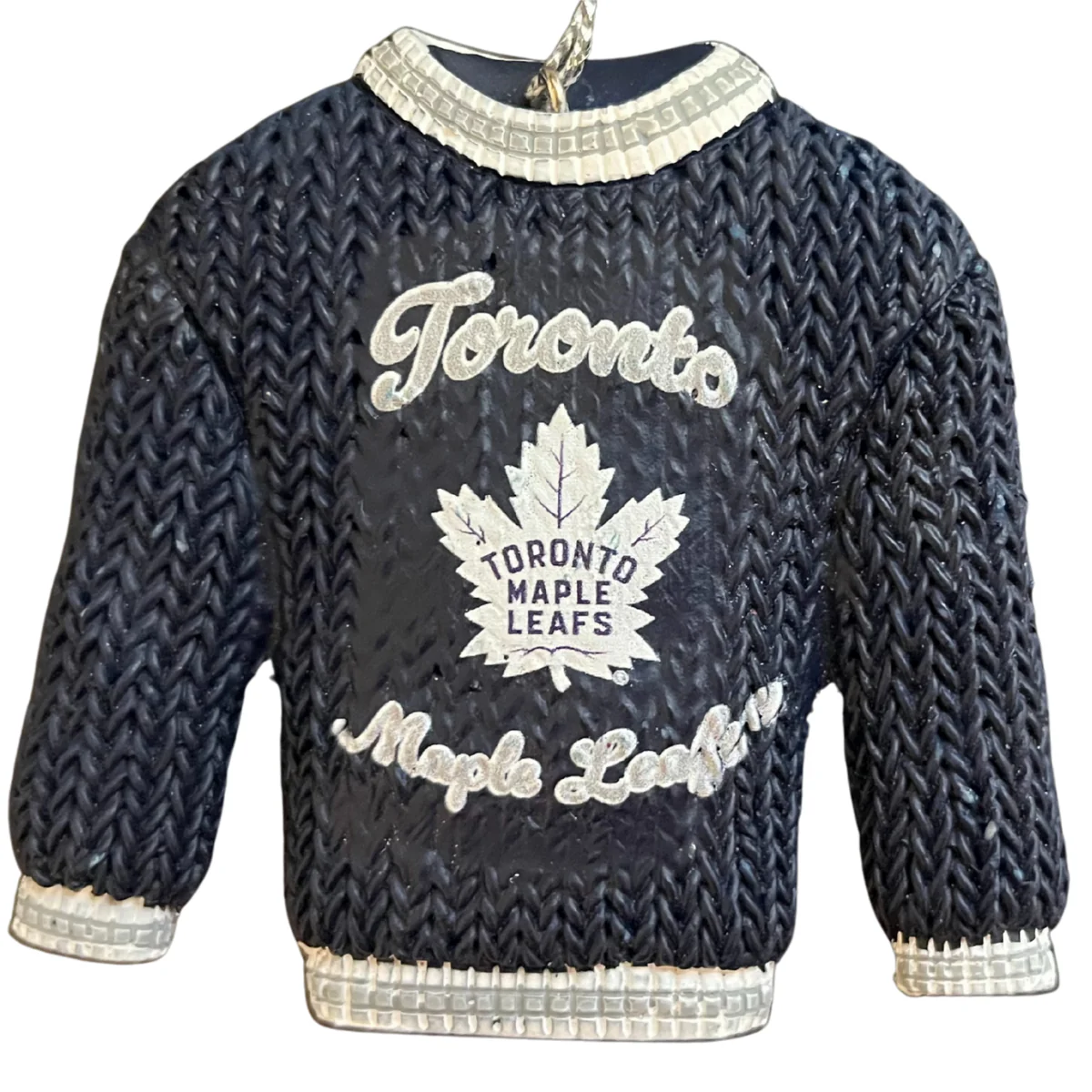 FOCO NHL Hockey Sweater Ornament- Toronto Maple Leafs