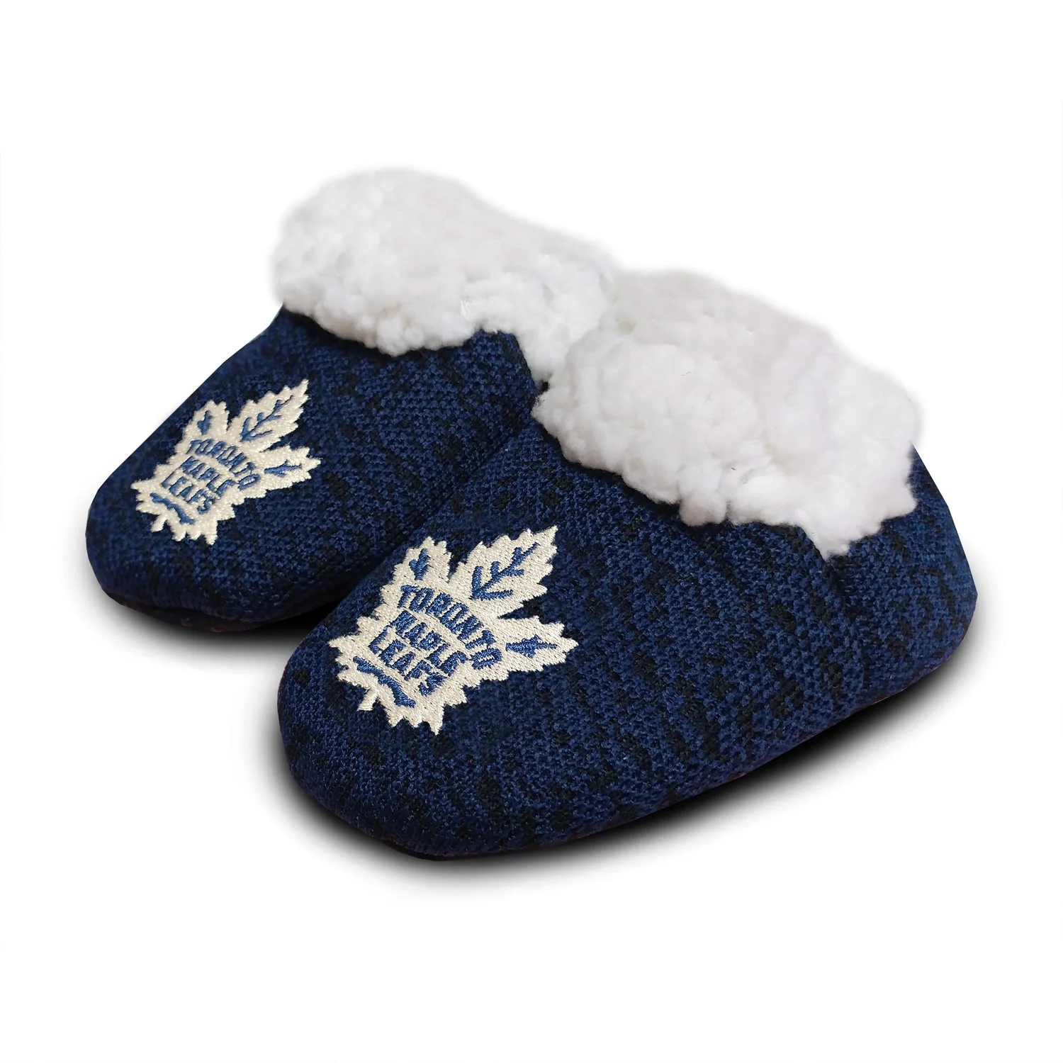 FOCO NHL Polyknit Infant Slippers - Toronto Maple Leafs