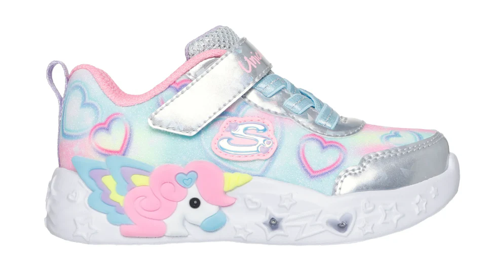 Girl's Unicorn Charmer Lil Heart Sparkles Running Shoes