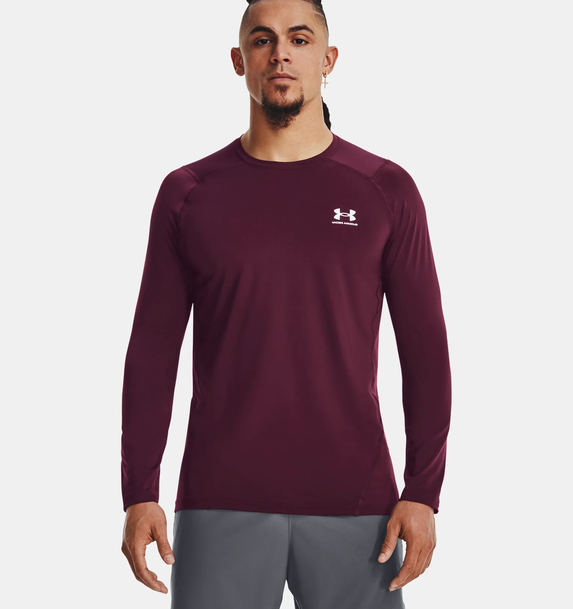 Men's Heatgear Armour Fitted Long Sleeve - Image 7