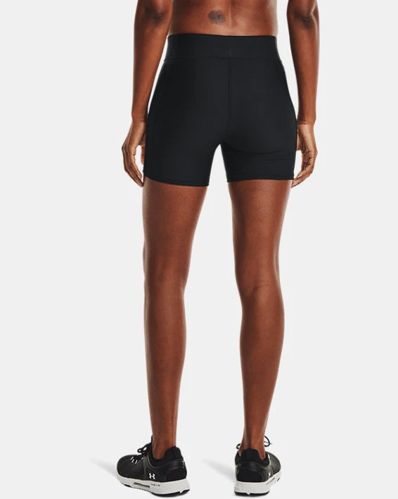 Women's Heatgear Mid-Rise Middy Spandex Shorts - Image 2