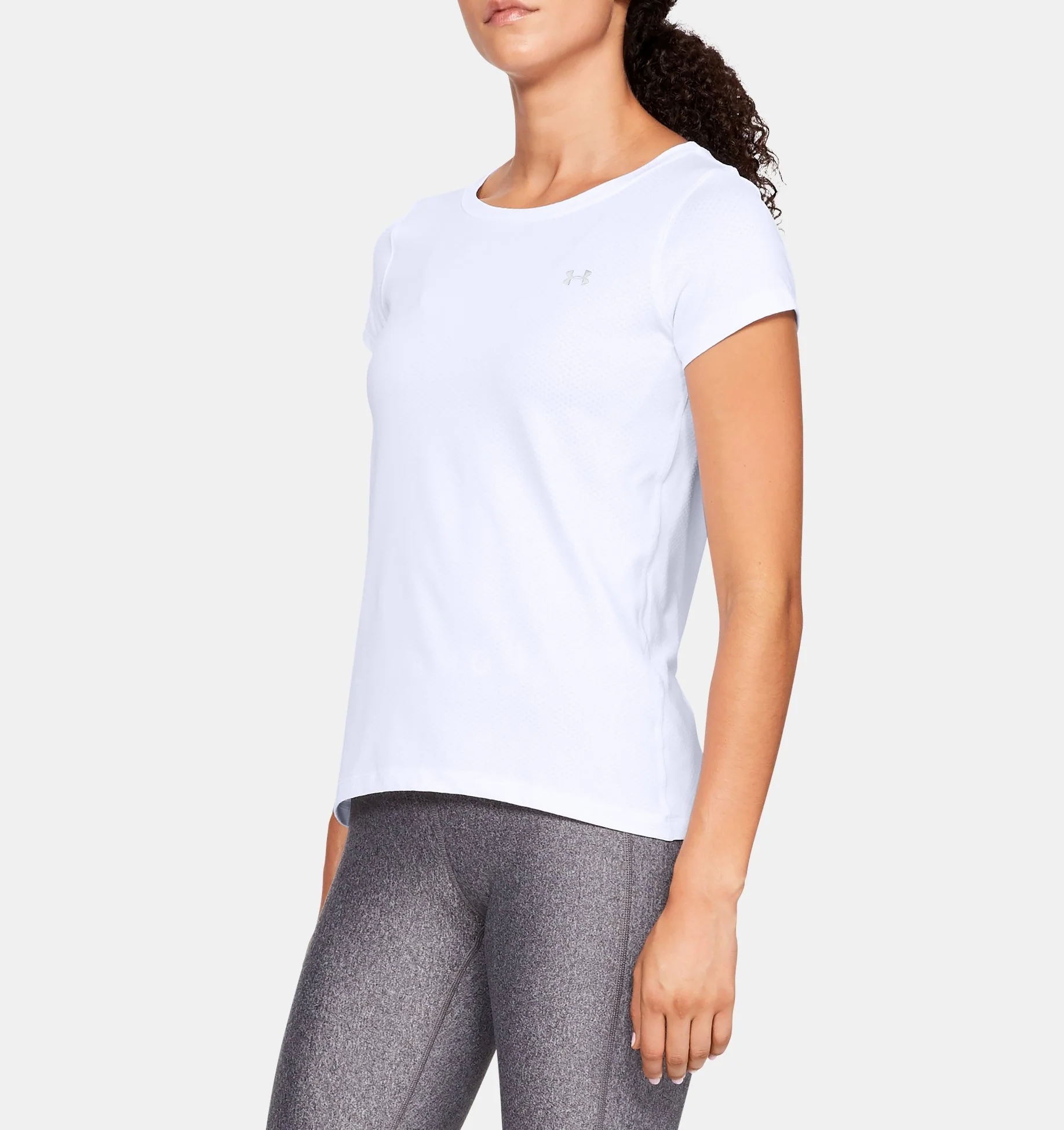 Women's Heatgear Armour Short Sleeve Top - Image 3