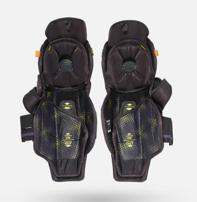 CCM Junior Tacks XF Pro Hockey Shin Guards - Image 2