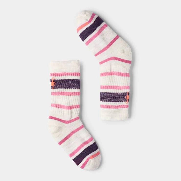 Smartwool Kids' Hike Light Cushion Striped Crew Socks - Image 3