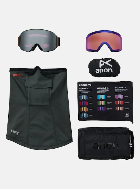 Anon M4 Goggles (Cylindrical) + Bonus Lens + MFI Face Mask - Image 12