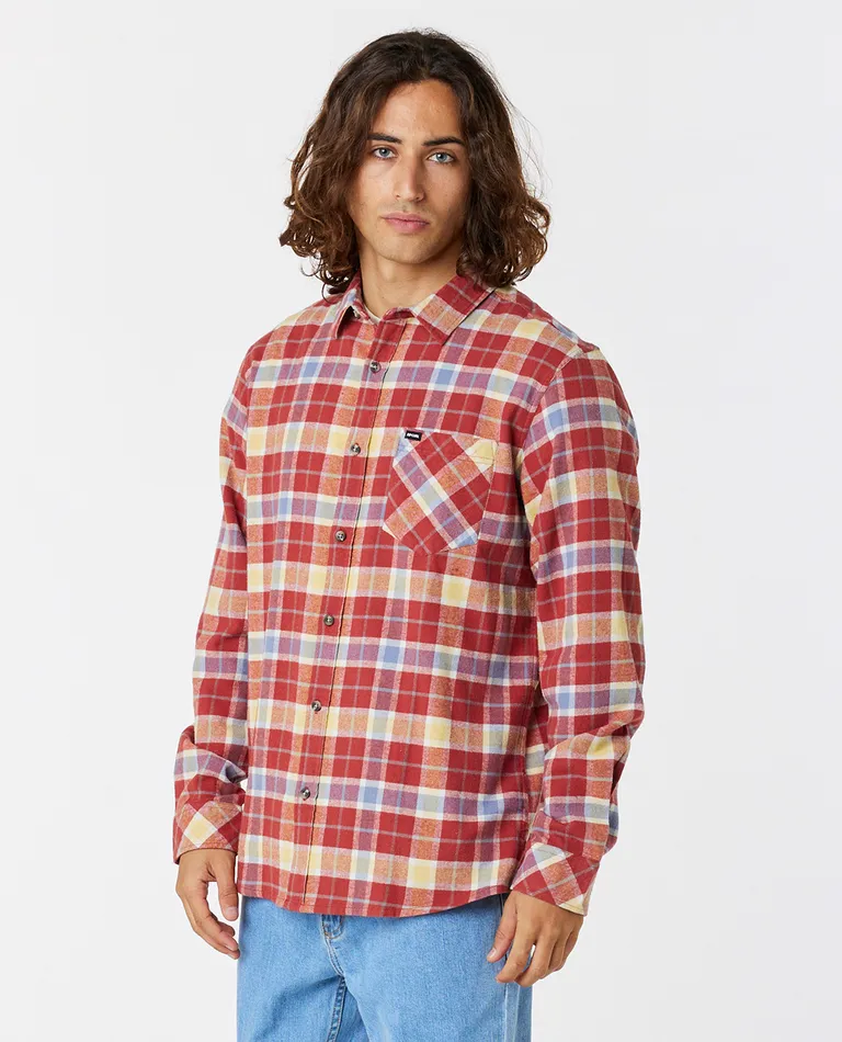 Men's Checked In Flannel Shirt - Image 4