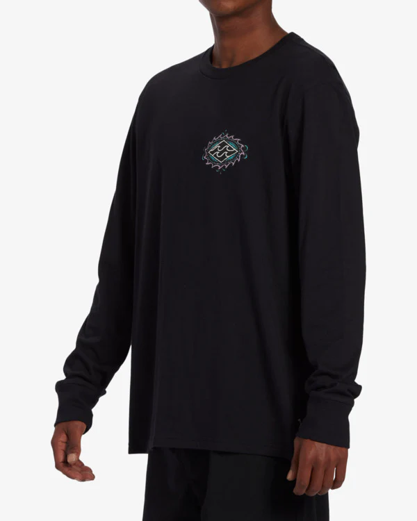 Men's Crayon Wave Long Sleeve T-Shirt - Image 2