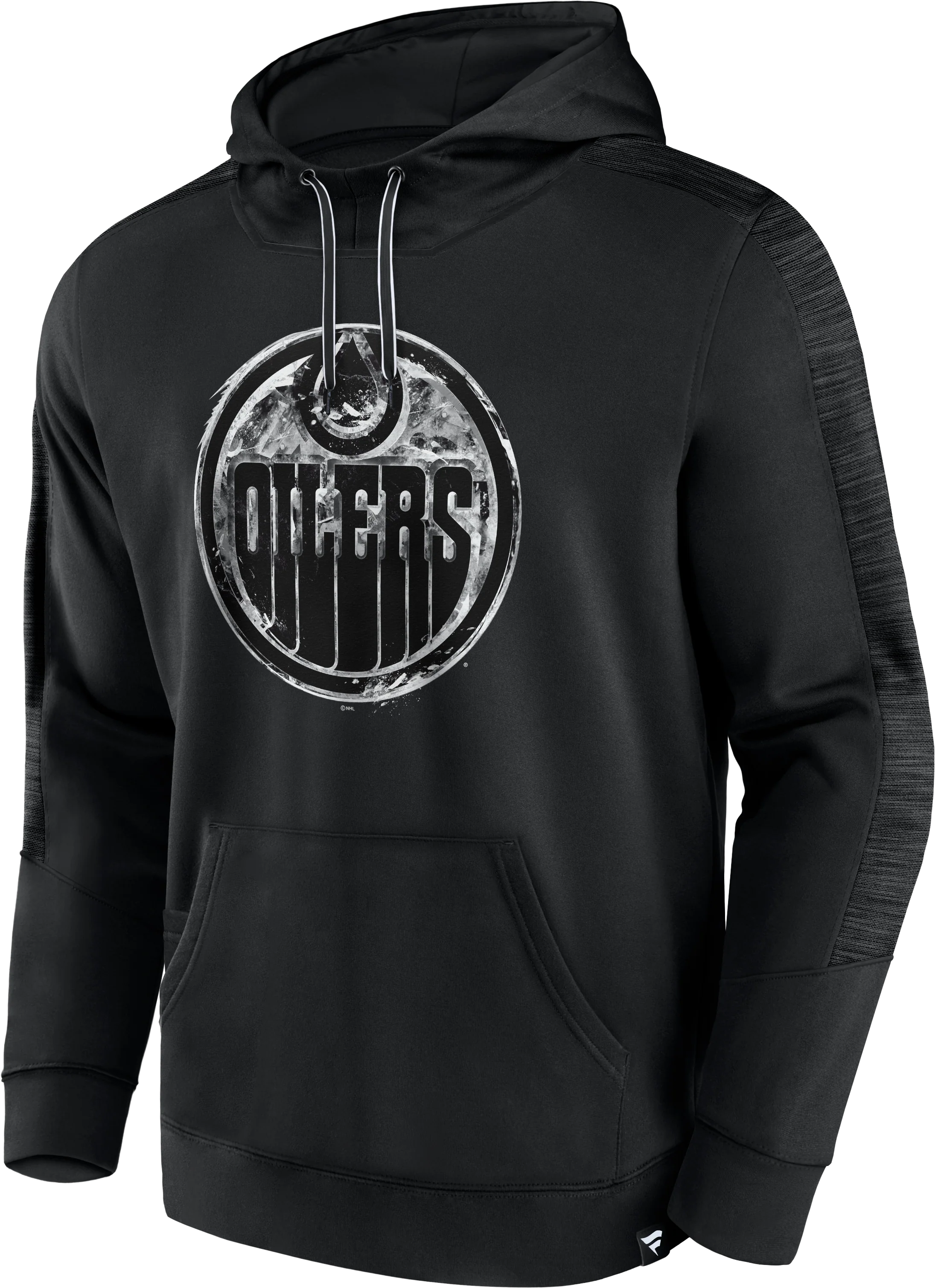 Men's Edmonton Oilers Iced Out Pullover Hoodie - Image 2