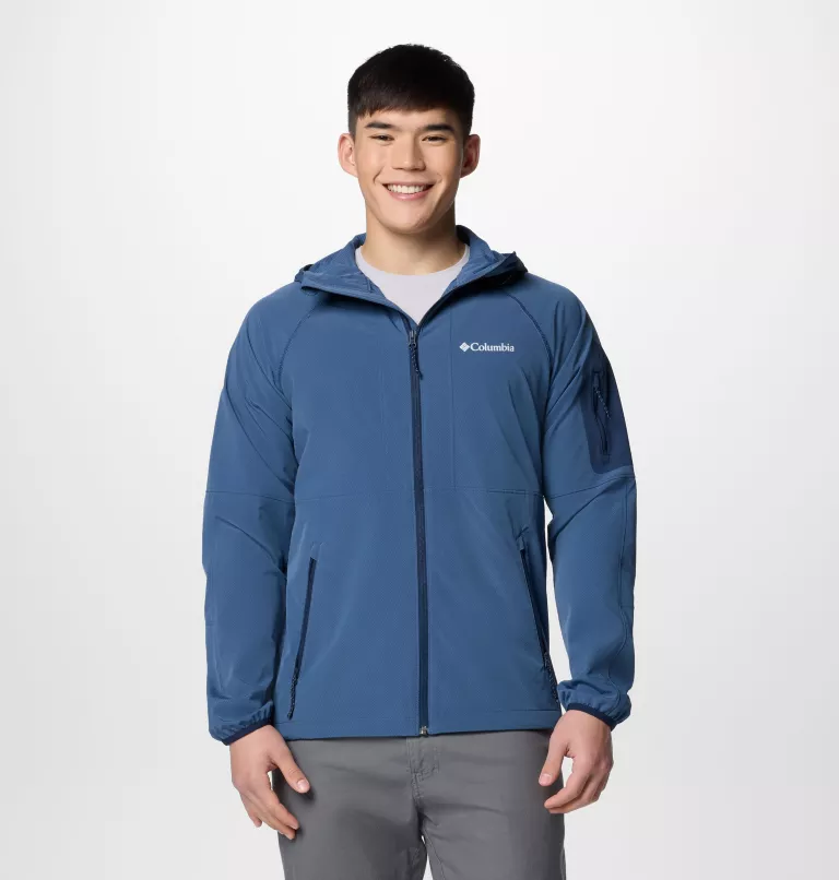 Men's Tall Heights II Hooded Softshell Hiking Jacket - Image 5