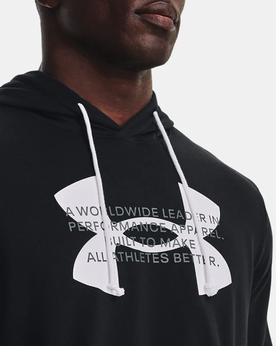 MEN'S UA RIVAL TERRY LOGO HOODIE - Image 3