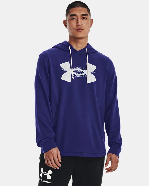 MEN'S UA RIVAL TERRY LOGO HOODIE - Image 4